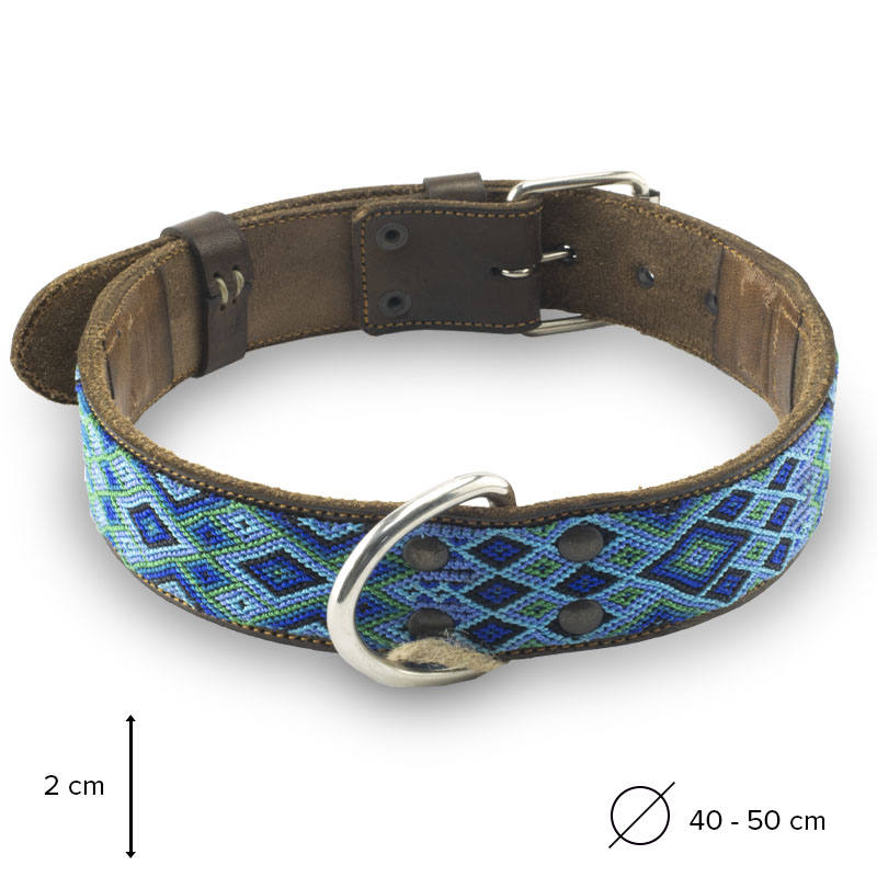 B&Kolor - Collar Artesanal Menta para Mascota