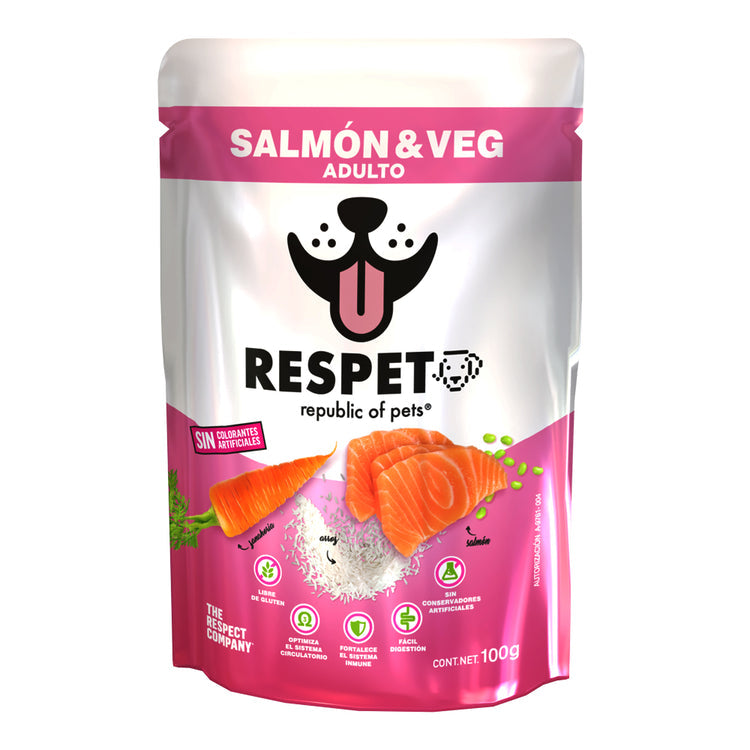 RESPET PACK SOBRES - Croquetas de 4 kilos + 3 Sobres Alimento Húmedo 100g GRATIS