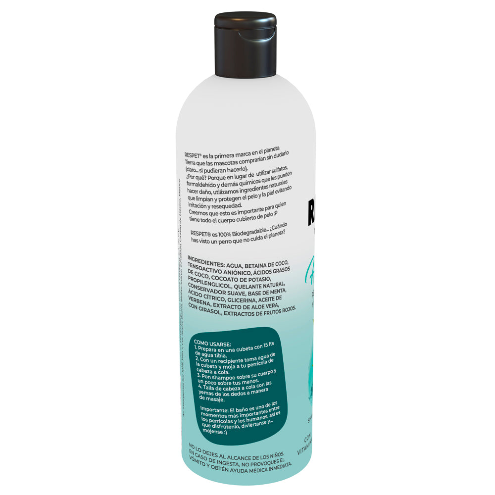 RESPET Shampoo para perro Hidratación - pelaje brillante y fácil de peinar