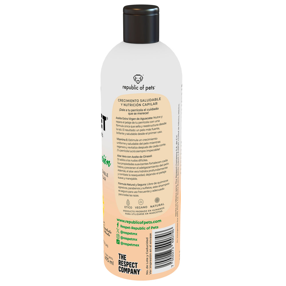 RESPET Shampoo para perro Restauración - Crecimiento saludable y nutrición capilar