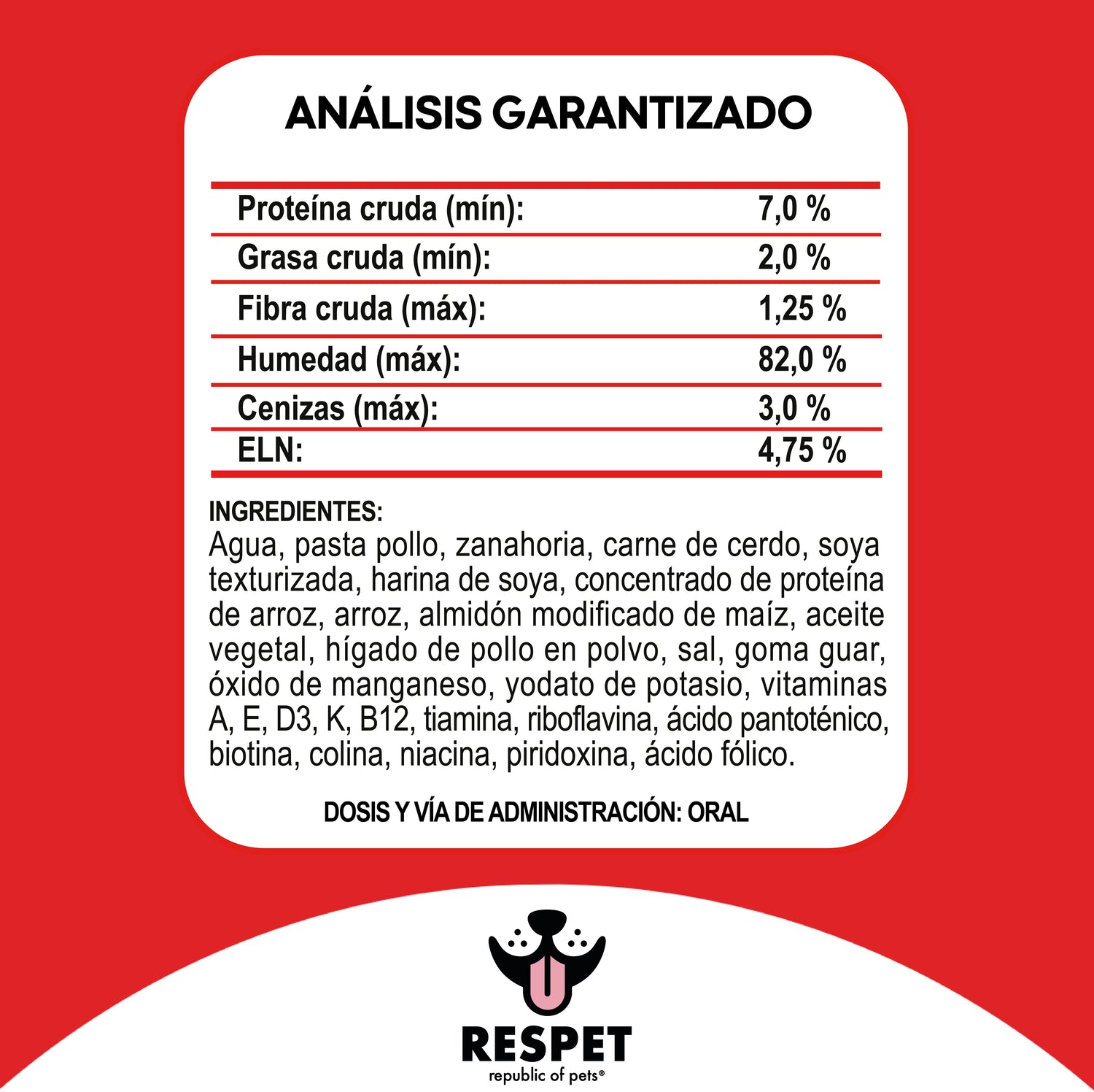 RESPET Lata alimento húmedo para perro Adulto sabor Carne y Vegetales - 410 g