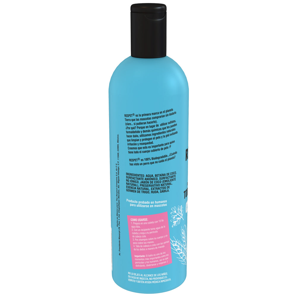 RESPET Shampoo para perro aroma a Verbena y Té Blanco