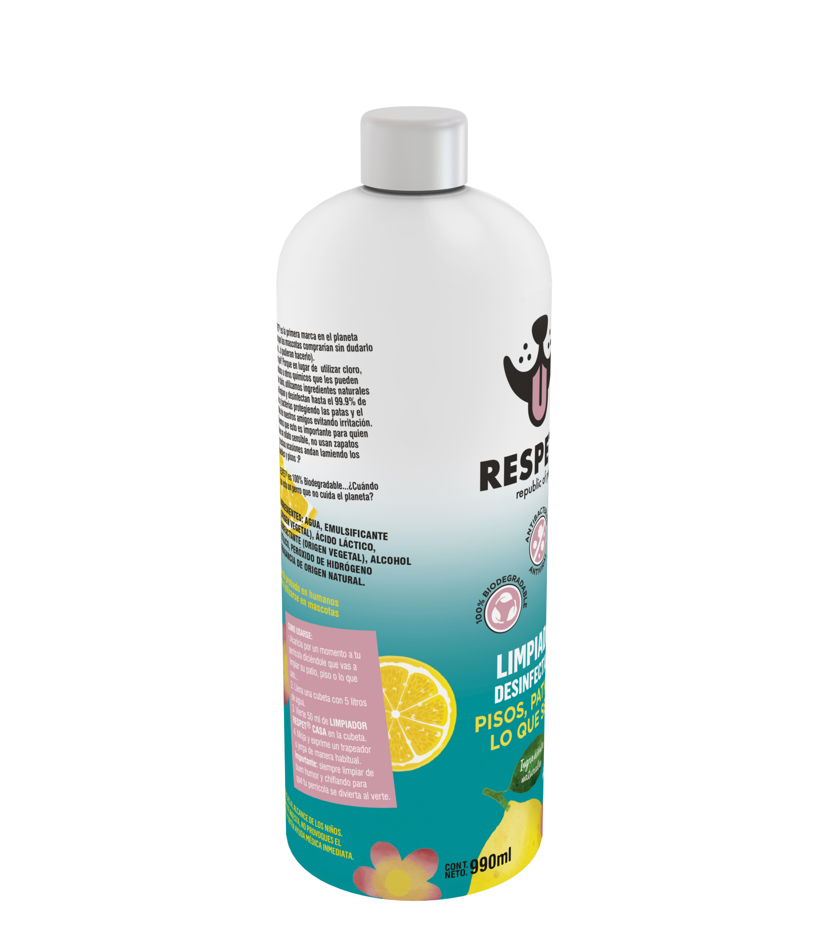 RESPET Limpiador Desinfectante Pisos, Patios o lo que sea... - 990 ml