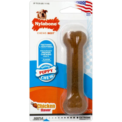 Nylabone - Hueso Masticable para Cachorro Sabor Pollo