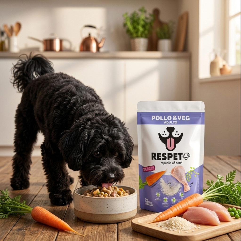 RESPET Alimento Húmedo para Perro Adulto Pollo y Vegetales Sobres 100 g