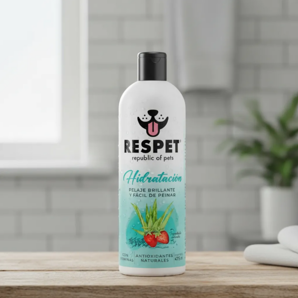 RESPET Shampoo para Perro Hidratación Profunda No Parabenos Ni Sulfatos 475 ml