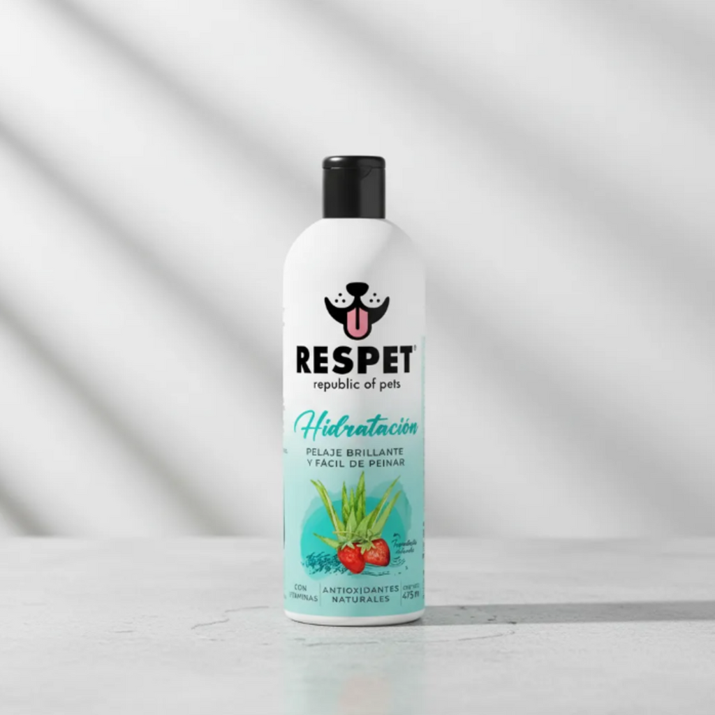 RESPET Shampoo para Perro Hidratación Profunda No Parabenos Ni Sulfatos 475 ml