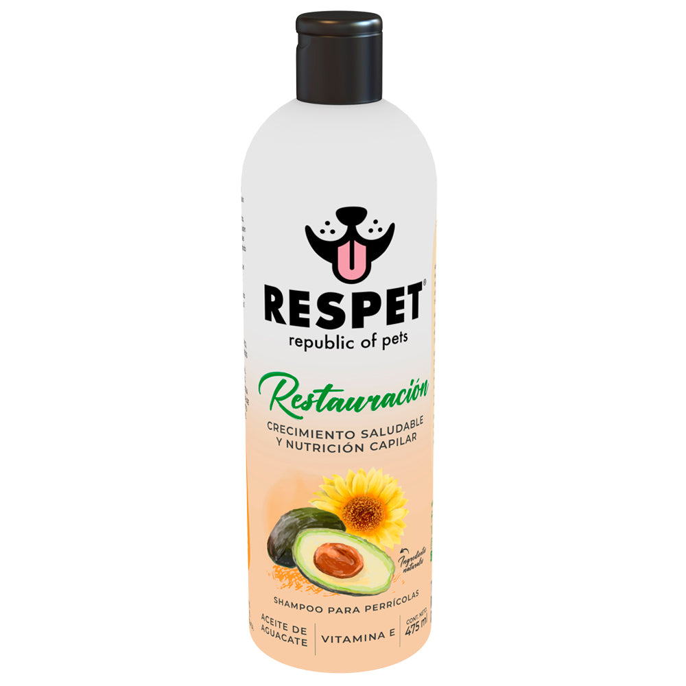 RESPET Shampoo para perro Restauración - Crecimiento saludable y nutrición capilar