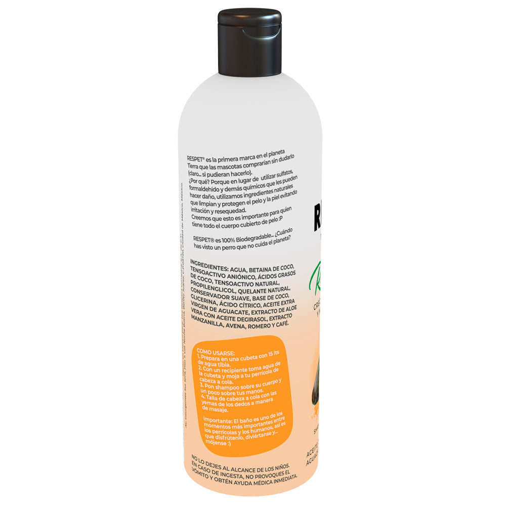 RESPET Shampoo para perro Restauración - Crecimiento saludable y nutrición capilar