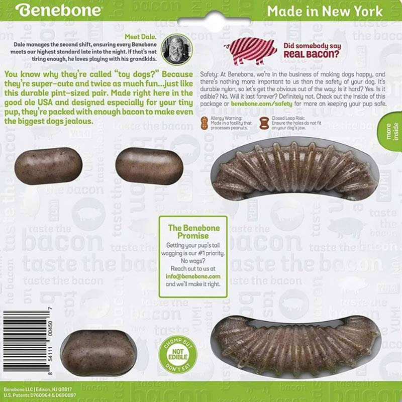 BENEBONE - Juguetes Masticable Sabor Tocino para Cachorro