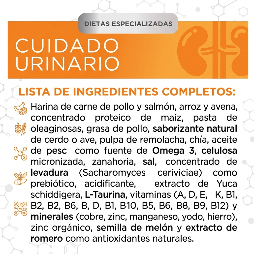 RESPET Alimento Dietas Especializadas para Cuidado Urinario de Gato Croquetas Todas las Razas Salmón y Pollo pH Balanceado y Prevención de Cálculos. Bolsa de 1.8 kg