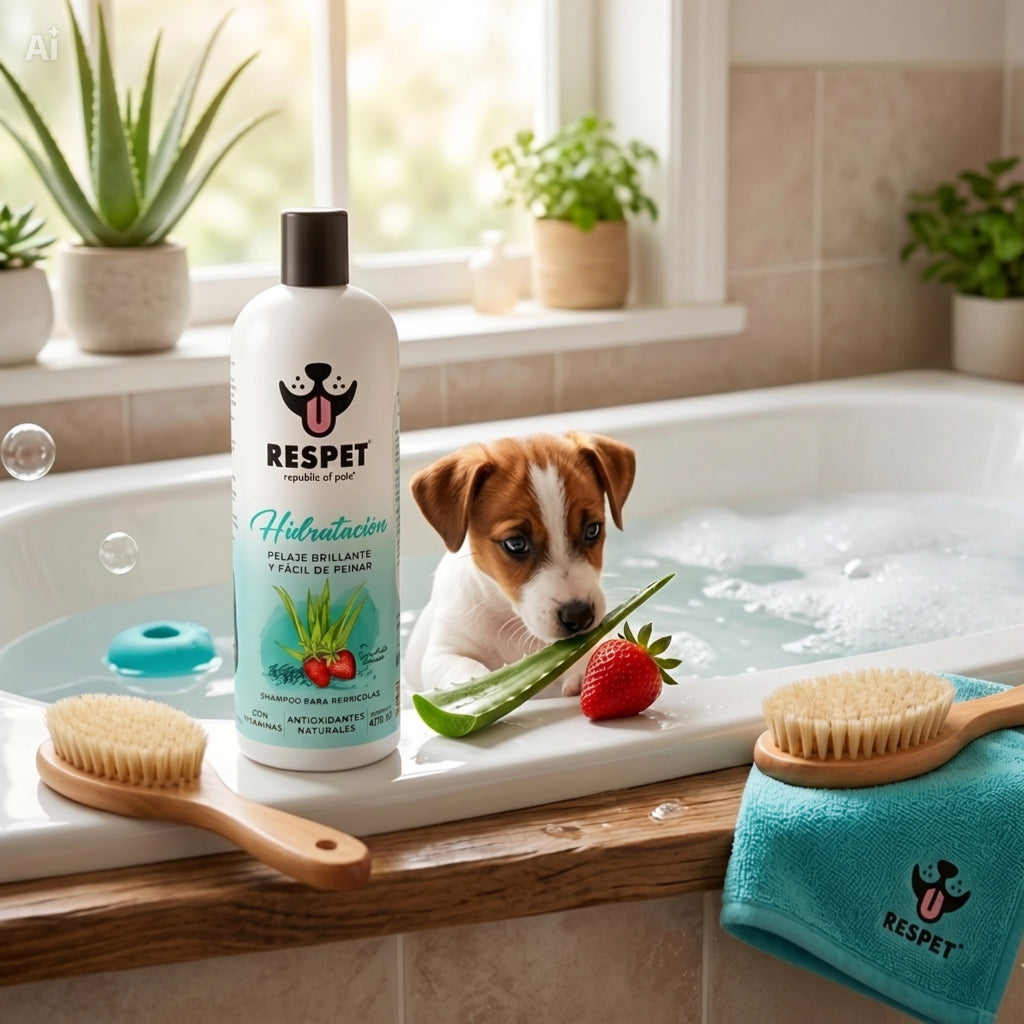 RESPET Shampoo para Perro Hidratación Profunda No Parabenos Ni Sulfatos 475 ml