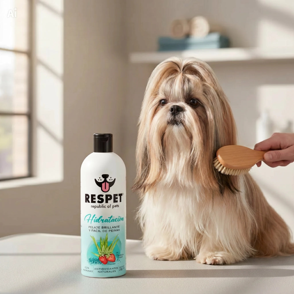 RESPET Shampoo para Perro Hidratación Profunda No Parabenos Ni Sulfatos 475 ml