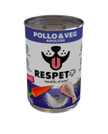 RESPET Lata alimento húmedo para perro Adulto sabor Pollo y Vegetales - 410 g