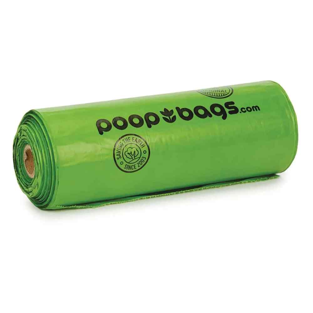 Poop Bags - Rollo con 15 Bolsas Biodegradables para Desechos