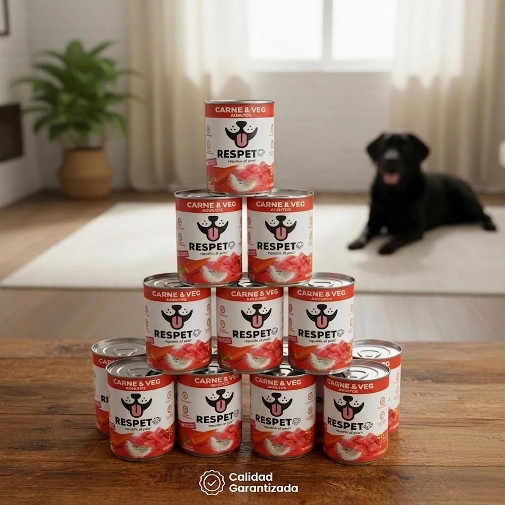 RESPET Alimento Húmedo para Perro Adulto Sabor Carne y Vegetales Lata 410 g