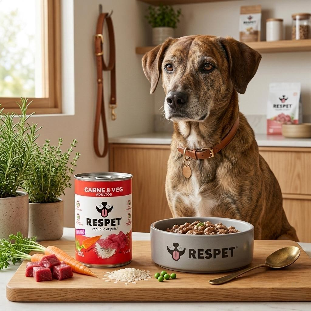RESPET Alimento Húmedo para Perro Adulto Sabor Carne y Vegetales Lata 410 g
