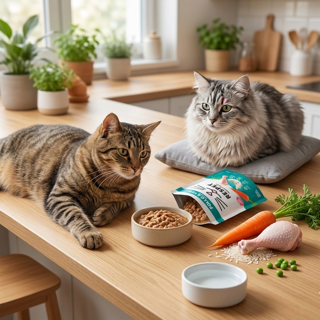 RESPET Alimento Húmedo para Gatos Pollo y Vegetales Sin Gluten Sobres 100 g