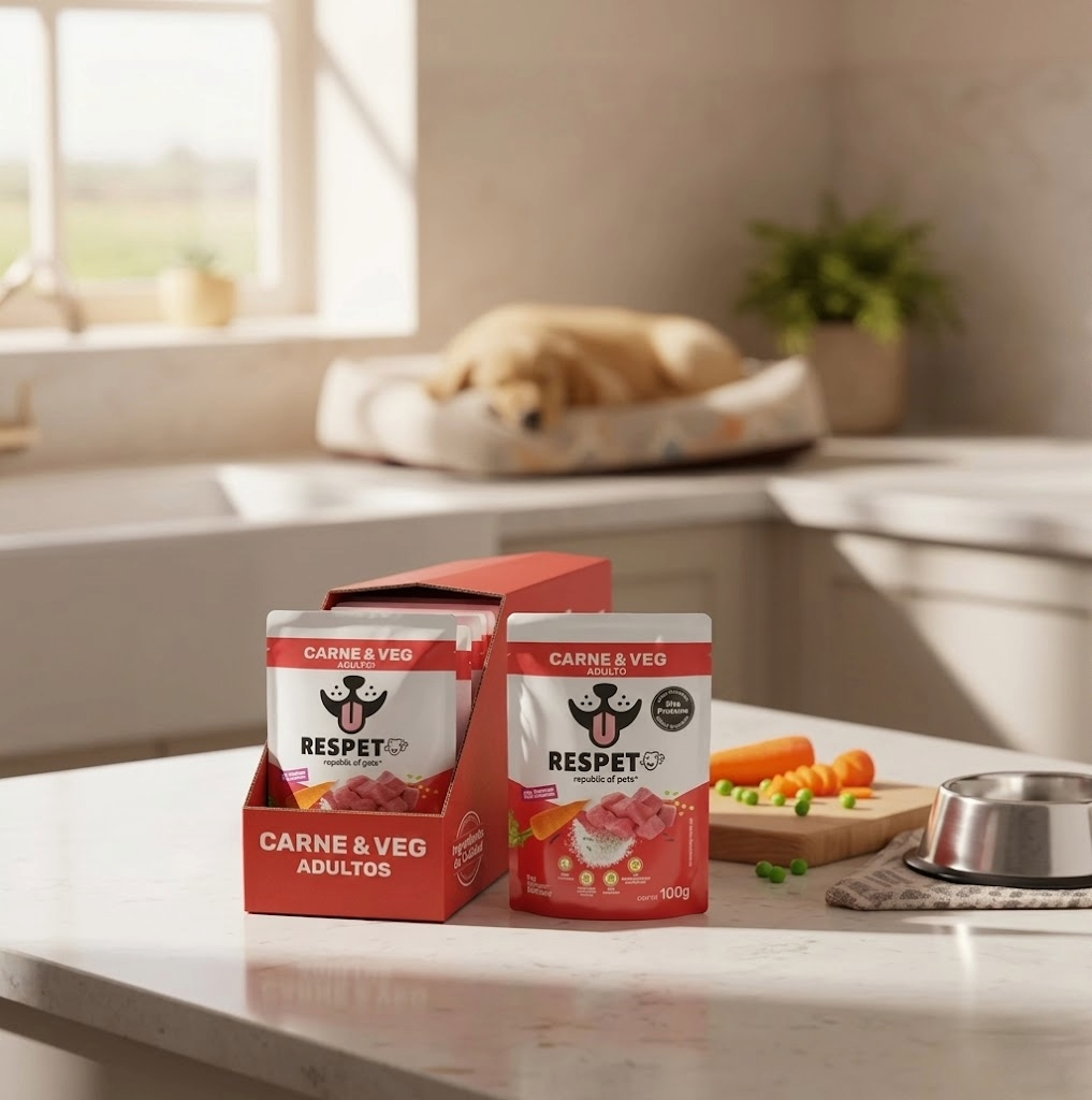 RESPET Alimento Húmedo para Perro Adulto Carne y Vegetales Sobres 100 g