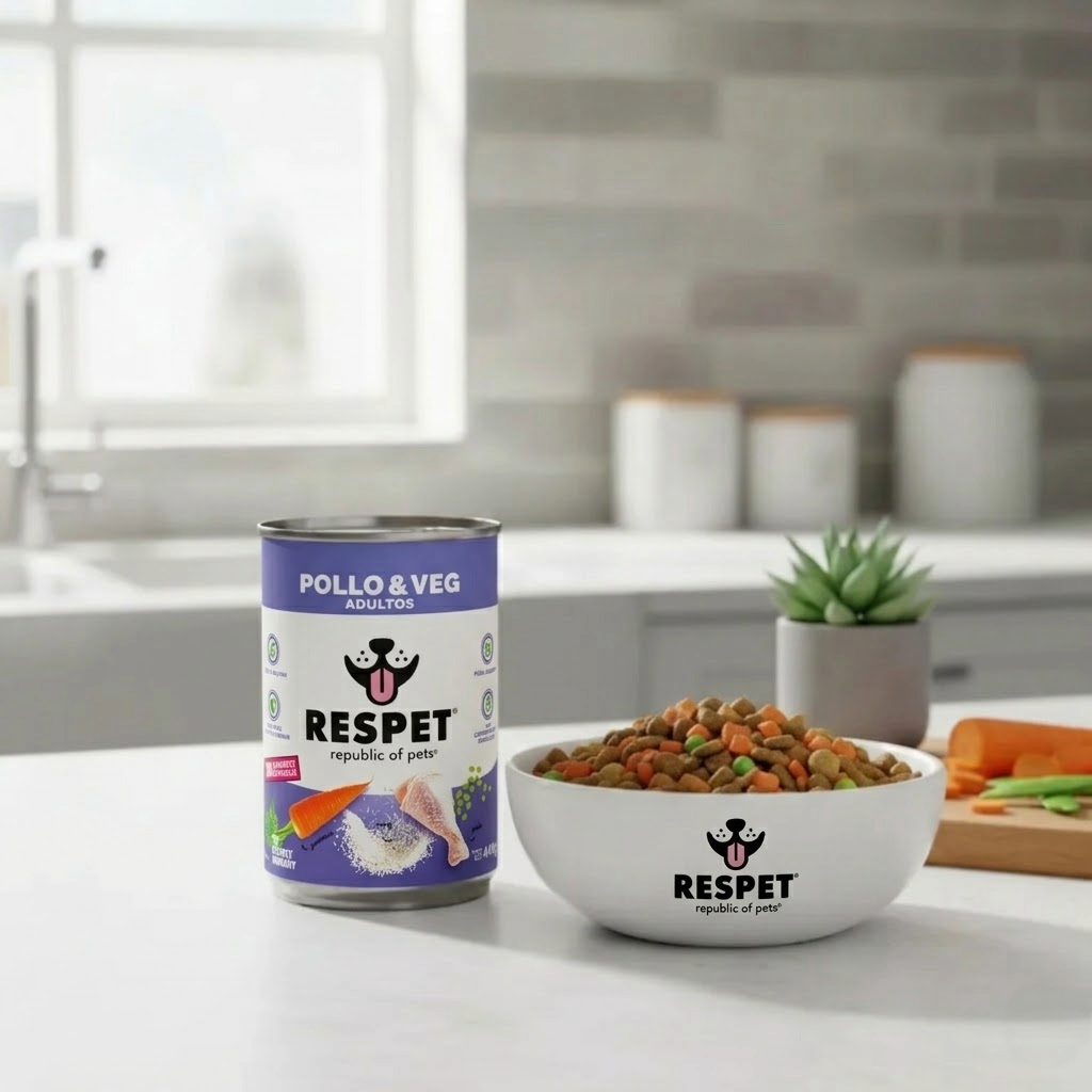 RESPET Alimento Húmedo para Perro Adulto Sabor Pollo y Vegetales Lata 410 g